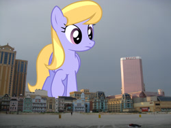 Size: 1600x1200 | Tagged: safe, artist:inuhoshi-to-darkpen, artist:thegiantponyfan, derpibooru import, cloud kicker, pegasus, pony, atlantic city, female, giant pegasus, giant pony, giantess, highrise ponies, irl, macro, mare, mega giant, new jersey, photo, ponies in real life, solo