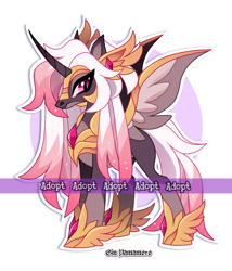 Size: 2219x2593 | Tagged: safe, artist:gkolae, derpibooru import, oc, oc only, alicorn, pony, alicorn oc, female, hoof shoes, horn, mare, solo, wings