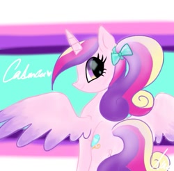 Size: 549x540 | Tagged: safe, artist:alicedrawing13, derpibooru import, princess cadance, alicorn, pony, butt, female, heart, horn, looking at you, looking back, looking back at you, mare, plot, simple background, solo, spread wings, white background, wings