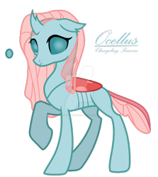 Size: 1280x1435 | Tagged: safe, artist:hate-love12, derpibooru import, ocellus, changedling, changeling, base used, older, older ocellus, simple background, solo, transparent background