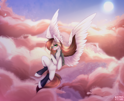 Size: 2500x2040 | Tagged: safe, artist:kutoshi, derpibooru import, oc, oc only, pegasus, pony, female, mare, solo