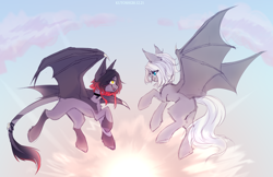 Size: 3400x2202 | Tagged: safe, artist:kutoshi, derpibooru import, oc, oc:vine jail, bat pony, pony, female, mare