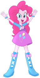 Size: 474x923 | Tagged: safe, artist:cartoonmasterv3, artist:jucamovi1992, derpibooru import, edit, editor:rupahrusyaidi, pinkie pie, equestria girls, background removed, cropped, simple background, solo, transparent background