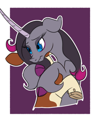 Size: 1050x1295 | Tagged: safe, artist:redahfuhrerking, derpibooru import, arizona cow, oleander, classical unicorn, cow, unicorn, them's fightin' herds, cloven hooves, community related, hug, leonine tail, unshorn fetlocks