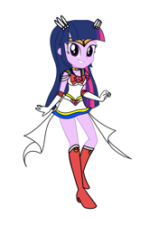 Size: 3035x4299 | Tagged: safe, artist:rollyagami02, derpibooru import, twilight sparkle, equestria girls, clothes, clothes swap, cosplay, costume, pixiv, sailor moon, simple background, solo, white background