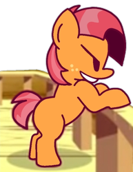 Size: 530x688 | Tagged: safe, artist:rainbrony, derpibooru import, babs seed, earth pony, pony, drawing, friday night funkin', simple background, solo, transparent background