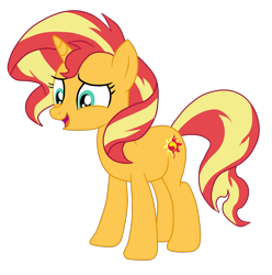 Size: 1900x1917 | Tagged: safe, artist:gmaplay, derpibooru import, sunset shimmer, pony, unicorn, equestria girls, equestria girls series, spring breakdown, spoiler:eqg series (season 2), butt, cute, plot, shimmerbetes, simple background, solo, transparent background