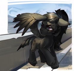 Size: 2048x1969 | Tagged: safe, artist:annna markarova, derpibooru import, oc, oc only, pegasus, pony, solo