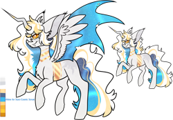 Size: 1280x893 | Tagged: safe, artist:velnyx, derpibooru import, oc, oc:arae, alicorn, pony, bat wings, crooked horn, horn, male, simple background, solo, stallion, transparent background, wings