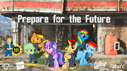 Size: 5360x3008 | Tagged: safe, artist:ponygamer2020, derpibooru import, oc, oc only, oc:ej, oc:firey ratchet, oc:gregory griffin, oc:hsu amity, oc:rainbow eevee, oc:shield wing, alicorn, dog, griffon, pegasus, pony, fallout equestria, all bottled up, :t, absurd resolution, alicorn oc, amityverse, armor, bethesda, blue body, bracelet, brotherhood of steel, chest fluff, clothes, cute, cutie mark, daaaaaaaaaaaw, dogmeat, ears, eevee, eevee pony, fallout, fallout 4, female, floppy ears, folded wings, full body, glasses, griffon oc, group, happy, hasbro, hasbro logo, hat, hooves, horn, jewelry, jumpsuit, logo, looking at you, looking down, male, mare, multicolored hair, multicolored mane, multicolored tail, not twilight sparkle, nuka cola, open mouth, open smile, pink eyes, pipboy, pokémon, ponytail, power armor, prepare for the future, purple eyes, rainbow, rainbow hair, simple background, smiling, smiling at you, solo, stallion, standing, tail, unshorn fetlocks, vault 111, vault boy, vault suit, vector, wall of tags, wings, workshop
