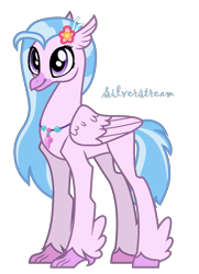 Size: 897x1241 | Tagged: safe, artist:hate-love12, derpibooru import, silverstream, classical hippogriff, hippogriff, base used, older, older silverstream, simple background, solo, transparent background