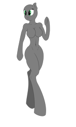 Size: 1897x3162 | Tagged: safe, artist:djdupstep15, derpibooru import, oc, oc only, anthro, earth pony, unguligrade anthro, arm hooves, bald, base, breasts, earth pony oc, featureless breasts, simple background, solo, transparent background