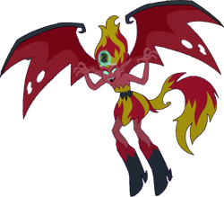 Size: 821x720 | Tagged: safe, artist:pascalmulokozi2, derpibooru import, edit, edited screencap, screencap, sunset satan, sunset shimmer, demon, equestria girls, equestria girls (movie), background removed, big crown thingy, big crown thingy 2.0, demon wings, element of magic, female, glowing, glowing eyes, glowing horn, horn, jewelry, open mouth, open smile, regalia, simple background, sleeveless, smiling, solo, spread wings, strapless, transparent background, wings