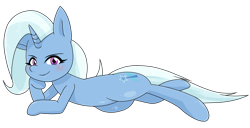 Size: 1951x996 | Tagged: safe, alternate version, artist:batipin, derpibooru import, trixie, pony, unicorn, simple background, solo, transparent background