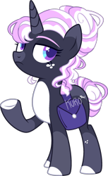 Size: 1378x2254 | Tagged: safe, artist:kurosawakuro, derpibooru import, oc, pony, unicorn, bag, base used, female, mare, saddle bag, simple background, solo, transparent background