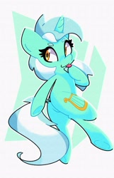 Size: 1636x2546 | Tagged: safe, artist:kindakismet, derpibooru import, lyra heartstrings, pony, unicorn, dock, female, horn, looking back, mare, simple background, solo, tail, tongue, tongue out, white background