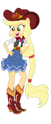 Size: 1759x4271 | Tagged: safe, artist:gmaplay, derpibooru import, applejack, dance magic, equestria girls, spoiler:eqg specials, dancing, simple background, solo, transparent background