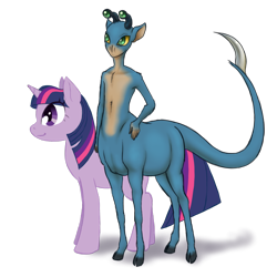 Size: 1500x1500 | Tagged: safe, artist:sanchaysquirrel, derpibooru import, twilight sparkle, unicorn twilight, pony, unicorn, andalite, animorphs, aximili-esgarrouth-isthill, crossover, simple background, transparent background