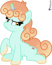 Size: 4000x4972 | Tagged: safe, artist:melisareb, derpibooru import, part of a set, pony, unicorn, .svg available, absurd resolution, crossover, female, gradient mane, gradient tail, kleptocorns, mare, simple background, sitting, solo, tail, tealight (kleptocorns), transparent background, unamused, vector