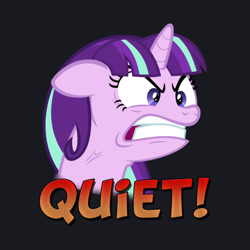 Size: 630x630 | Tagged: safe, derpibooru import, starlight glimmer, pony, unicorn, the cutie map, angry, furious, quiet, s5 starlight, yelling