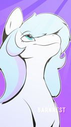 Size: 2160x3840 | Tagged: safe, artist:barnnest, oc, oc only, earth pony, pony, looking up, solo, watermark, white outline