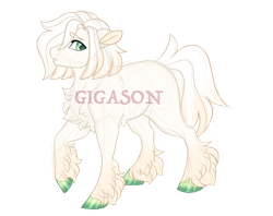 Size: 2900x2300 | Tagged: safe, artist:gigason, derpibooru import, oc, oc only, oc:ghost apple, earth pony, pony, magical gay spawn, male, obtrusive watermark, offspring, parent:braeburn, parent:double diamond, simple background, solo, stallion, transparent background, watermark
