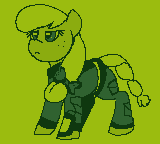 Size: 160x144 | Tagged: safe, artist:brainiac, derpibooru import, oc, oc:sienna, unicorn, animated, fallout equestria:all things unequal (pathfinder), fallout equestria:all things unequal sprites (set), female, filly, foal, gif, mare, pixel art, solo, true res pixel art