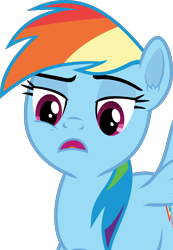 Size: 2000x2883 | Tagged: safe, artist:frownfactory, derpibooru import, rainbow dash, pegasus, pony, disappointed, disapproval, disgusted, female, frown, mare, simple background, solo, transparent background, vector