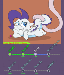 Size: 4800x5700 | Tagged: safe, artist:rupertbluefox, derpibooru import, rarity, dragon, series:mane6dragonsquestscaleybelly, absurd resolution, bedroom eyes, chubby, cute, dragoness, dragonified, fat fetish, female, fetish, heart, hose, incentive drive, lying down, progress, prone, raribetes, raridragon, seductive look, smiling, species swap, tail, tail wrap, this will end in weight gain