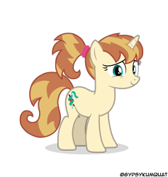 Size: 10704x11268 | Tagged: safe, artist:gypsykumquat, derpibooru import, oc, oc only, oc:clovette, pony, unicorn, embarrassed, horn, looking at you, show accurate, simple background, smiling, smiling at you, solo, teenager, transparent background, unicorn oc