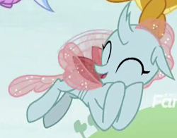 Size: 578x453 | Tagged: safe, derpibooru import, screencap, ocellus, silverstream, smolder, changedling, changeling, dragon, hippogriff, school daze, season 8, spoiler:s08, changeling wings, cropped, cute, diaocelles, discovery family, discovery family logo, dragoness, eyes closed, female, flapping wings, flying, insect wings, logo, offscreen character, open mouth, open smile, smiling, solo focus, trio, trio female, wings
