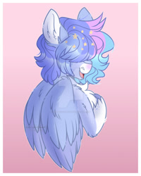 Size: 1024x1277 | Tagged: safe, artist:krypticquartz, derpibooru import, oc, pegasus, pony, hair over eyes, solo