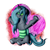 Size: 1500x1500 | Tagged: safe, artist:thebenalpha, derpibooru import, queen chrysalis, changeling, changeling queen, original species, button eyes, female, hugs?, plush pony, plushie, simple background, transparent background
