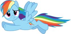 Size: 6148x3000 | Tagged: safe, artist:cloudyglow, derpibooru import, rainbow dash, pegasus, pony, 28 pranks later, .ai available, absurd resolution, female, flying, frown, full body, hooves, mare, simple background, solo, spread wings, tail, transparent background, vector, wings