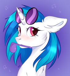 Size: 3900x4280 | Tagged: safe, artist:ske, derpibooru import, dj pon-3, vinyl scratch, pony, unicorn, bust, portrait, solo