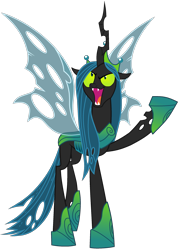 Size: 1931x2691 | Tagged: safe, artist:lillyleaf101, artist:neondash, derpibooru import, queen chrysalis, changeling, simple background, solo, transparent background, ultimate chrysalis