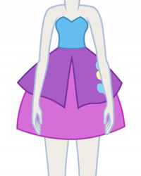 Size: 1920x2401 | Tagged: safe, artist:liggliluff, derpibooru import, edit, equestria girls, equestria girls (movie), clothes, cropped, cutie mark on clothes, dress, fall formal outfits, mannequin, no pony, simple background, white background