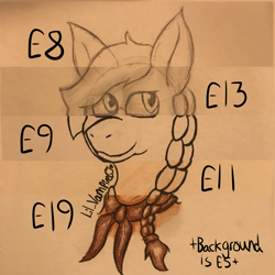 Size: 3024x3024 | Tagged: safe, artist:lil_vampirecj, derpibooru import, oc, oc only, oc:coffee bean, earth pony, pony, advertisement, braid, commission, commission info, example, price sheet, solo