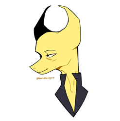 Size: 1400x1415 | Tagged: safe, artist:lonesomecryptid, derpibooru import, earth pony, pony, bust, fanart, hylics, my little pony, ponified, simple background, solo, wayne hylics, white background