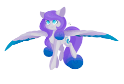 Size: 1500x1028 | Tagged: safe, artist:prettyshinegp, derpibooru import, oc, oc only, pegasus, pony, female, mare, pegasus oc, signature, simple background, smiling, solo, spread wings, transparent background, wings
