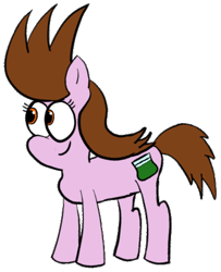 Size: 393x484 | Tagged: safe, artist:supermaster10, derpibooru import, edit, oc, oc only, oc:chuckle cake, earth pony, pony, drawn together, drugs, female, mare, marijuana, simple background, smiling, transparent background