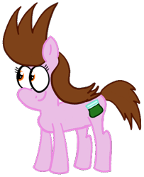 Size: 393x484 | Tagged: safe, artist:supermaster10, derpibooru import, edit, oc, oc only, oc:chuckle cake, earth pony, pony, drawn together, drugs, female, mare, marijuana, simple background, smiling, transparent background