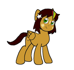 Size: 946x887 | Tagged: safe, anonymous artist, oc, oc:mohinga, pegasus, pony, 2023 community collab, myanmar, nation ponies, ponified, solo, thanaka