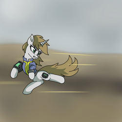 Size: 2000x2000 | Tagged: safe, artist:artevi, derpibooru import, oc, oc only, oc:littlepip, pony, unicorn, fallout equestria, newbie artist training grounds, solo