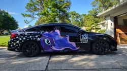 Size: 4032x2268 | Tagged: safe, princess luna, car, honda civic, itasha