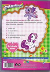 Size: 550x785 | Tagged: safe, derpibooru import, starsong, sweetie belle, sweetie belle (g3), pegasus, unicorn, g1, g2, g3, dutch, dvd, dvd cover