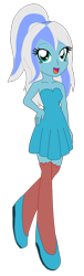 Size: 436x1432 | Tagged: safe, artist:projectsnt, derpibooru import, oc, oc only, equestria girls, bare shoulders, female, hand on hip, simple background, sleeveless, solo, transparent background