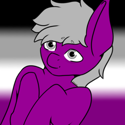 Size: 2160x2160 | Tagged: safe, derpibooru import, oc, earth pony, pony, asexual pride flag, pride, pride flag, solo