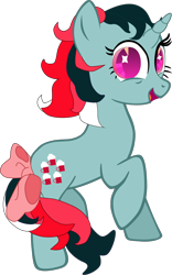 Size: 2282x3654 | Tagged: safe, artist:flutterflyraptor, derpibooru import, fizzy, twinkle eyed pony, g1, g4, bow, cute, fizzybetes, g1 to g4, generation leap, simple background, tail, tail bow, transparent background