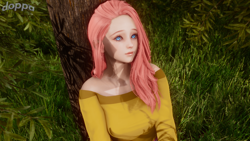 Size: 2560x1440 | Tagged: safe, artist:doppa, artist:doppelboner, derpibooru import, fluttershy, human, 3d, fanart, honey select, humanized, uncanny valley